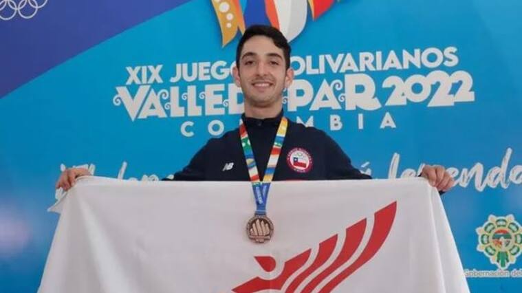 Gustavo Alarcón logra la primera medalla para Chile en los Juegos Bolivarianos