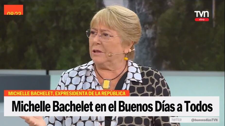 Michelle Bachelet en Buenos Días a Todos.