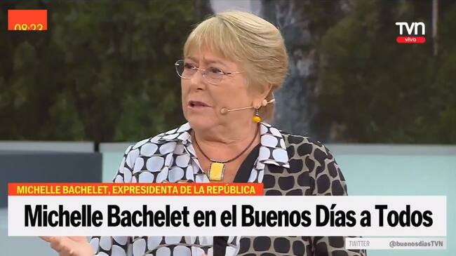 Michelle Bachelet en Buenos Días a Todos.