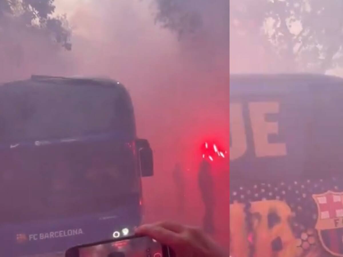 En la previa de los cuartos de final de la Champions League: hinchas del Barcelona agreden al bus de su equipo pensando que era el del rival