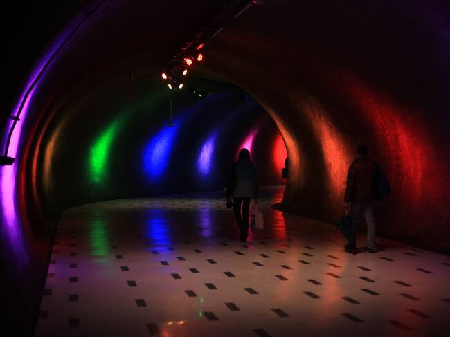 Metro de Santiago en el mes del Orgullo | Agencia Uno