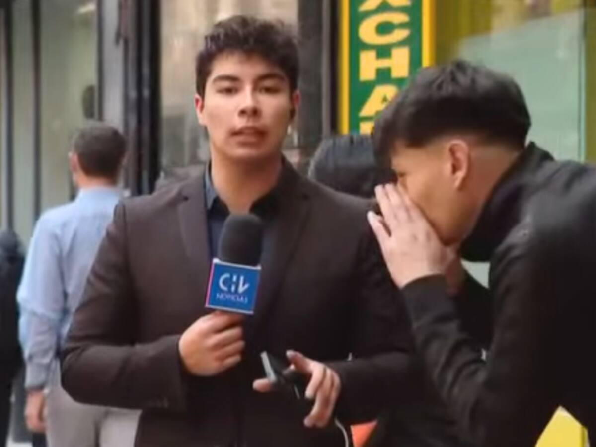 Peatón irrumpe despacho de periodista de Chilevisión para mandar mensaje sin censura al Presidente Kast: así fue la reacción
