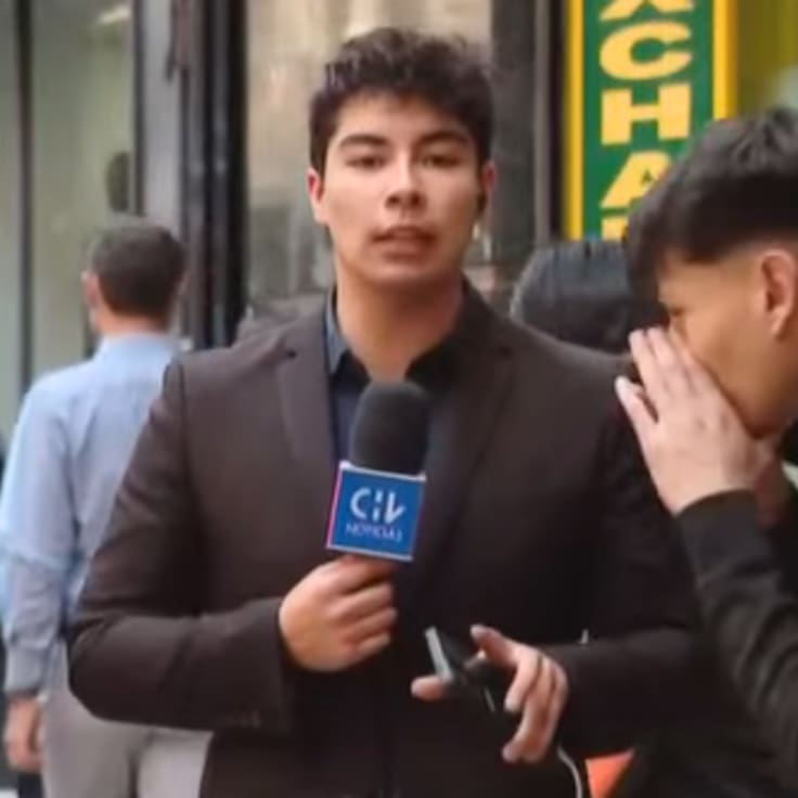 Peatón irrumpe despacho de periodista de Chilevisión para mandar mensaje sin censura al Presidente Kast: así fue la reacción