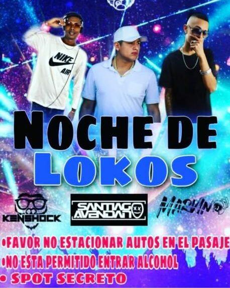 Afiche fiesta clandestina de Cerrillos / Redes sociales