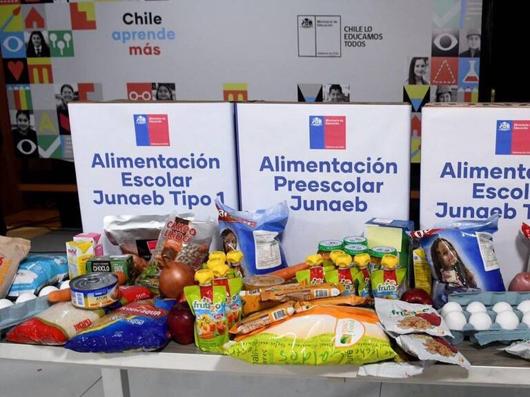 Junaeb y entrega de canastas