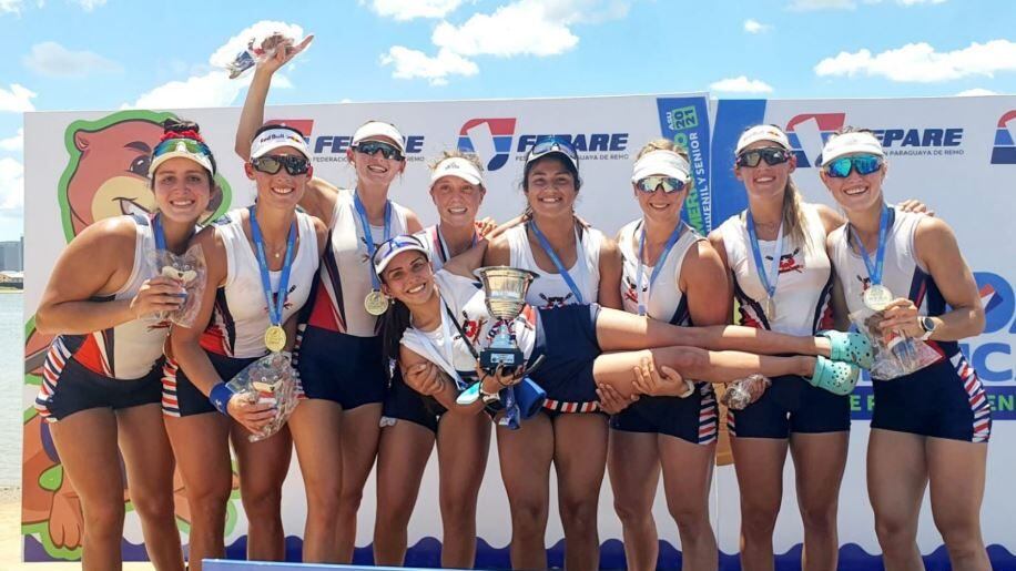 Chile se coronó campeón del Sudamericano de Remo en Paraguay