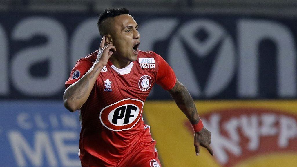 20 DE ABRIL DE 2019/SANTIAGOJuan Leiva festeja su gol y el 1-1, durante el partido valido por la fecha 9 del Campeonato AFP PlanVital 2019, entre Audax Italiano y Union La Calera, disputado en el Estadio Bicentenario de La Florida.
FOTO: LEONARDO RUBILAR CHANDIA/AGENCIAUNO