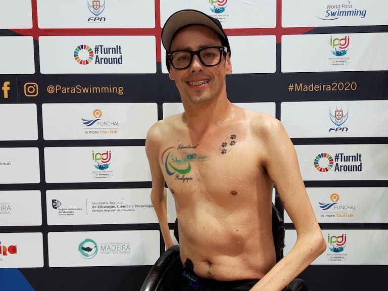 Alberto Abarza logró dos medallas de oro en el Open Europeo de Para Natación