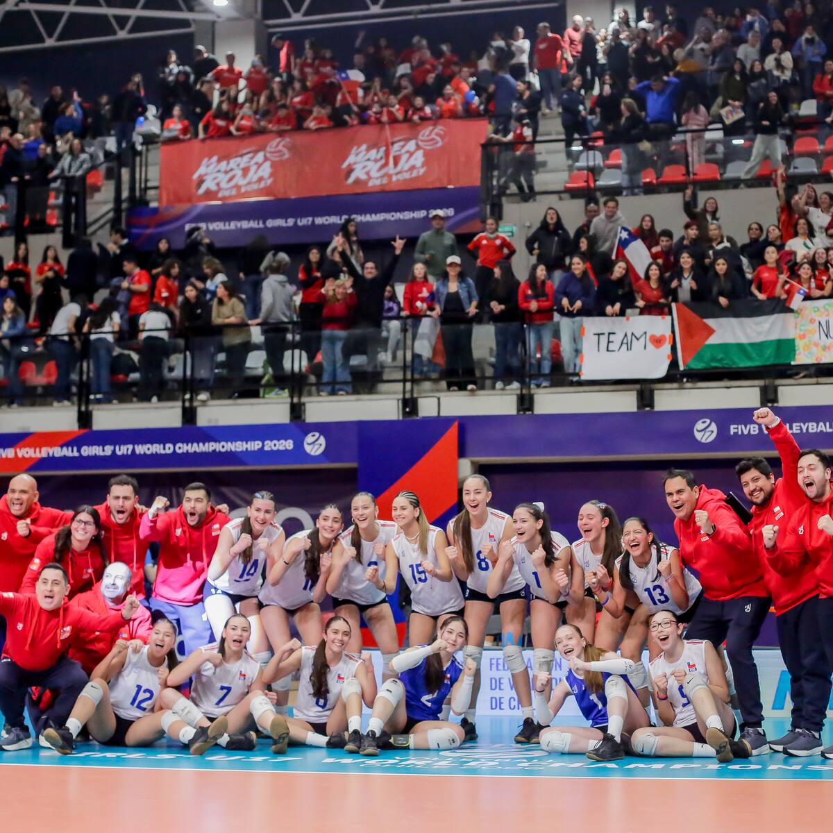 Chile consigue su primer triunfo en el Mundial Femenino Sub 17 de Voleibol y se ilusiona con avanzar a octavos