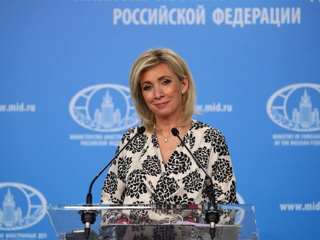 La vocera del ministerio de relaciones exteriores de Rusia, María Zajárova