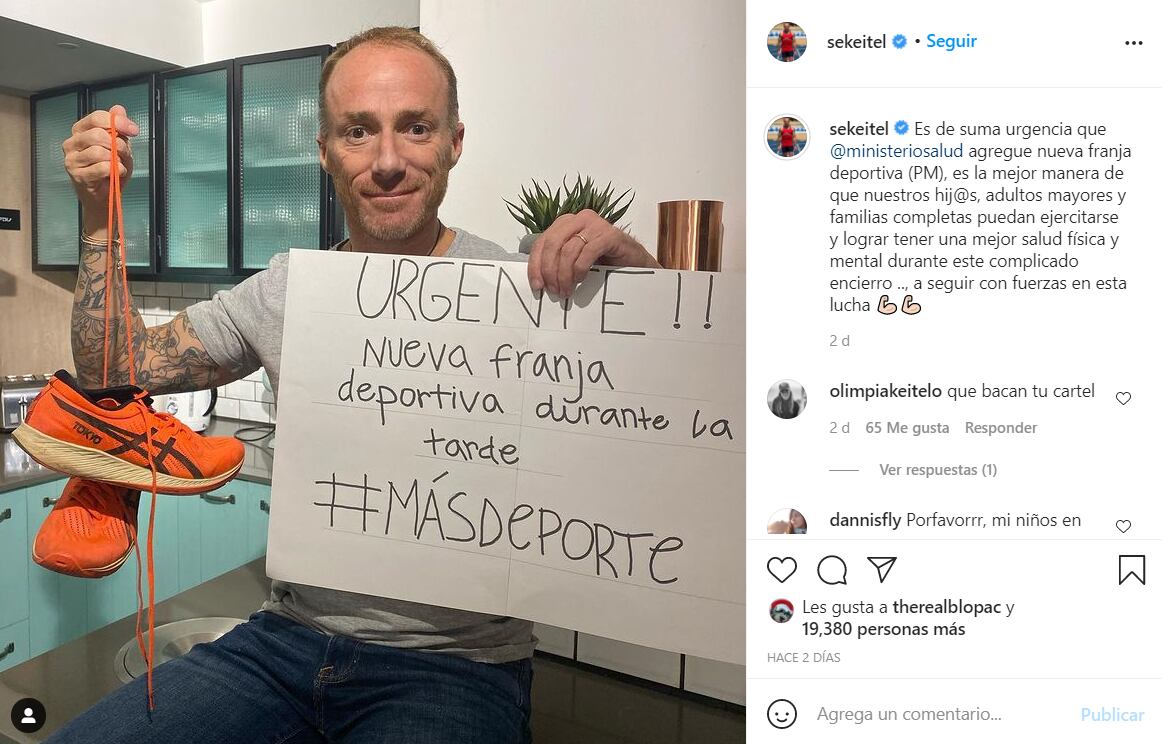 Sebastián Keitel en Instagram.