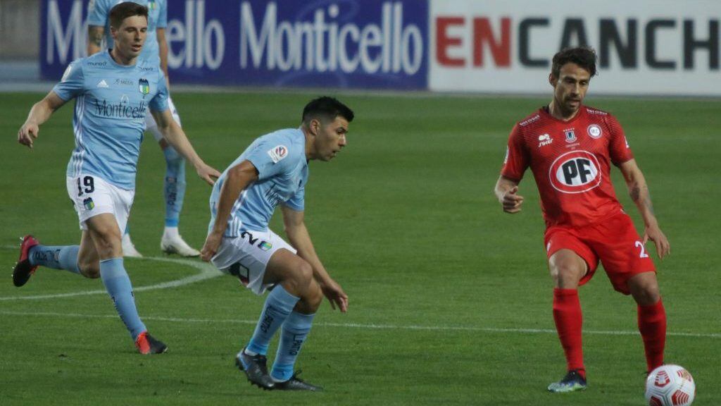 24 DE ABRIL DE 2021/RANCAGUAJorge Valdivia (d), durante el partido valido por la fecha 5 del Campeonato Nacional AFP PlanVital 2021, entre O'Higgins y Union La Calera, disputado en el Estadio El Teniente.
FOTO: BYRON PEREZ CARVAJAL/AGENCIAUNO