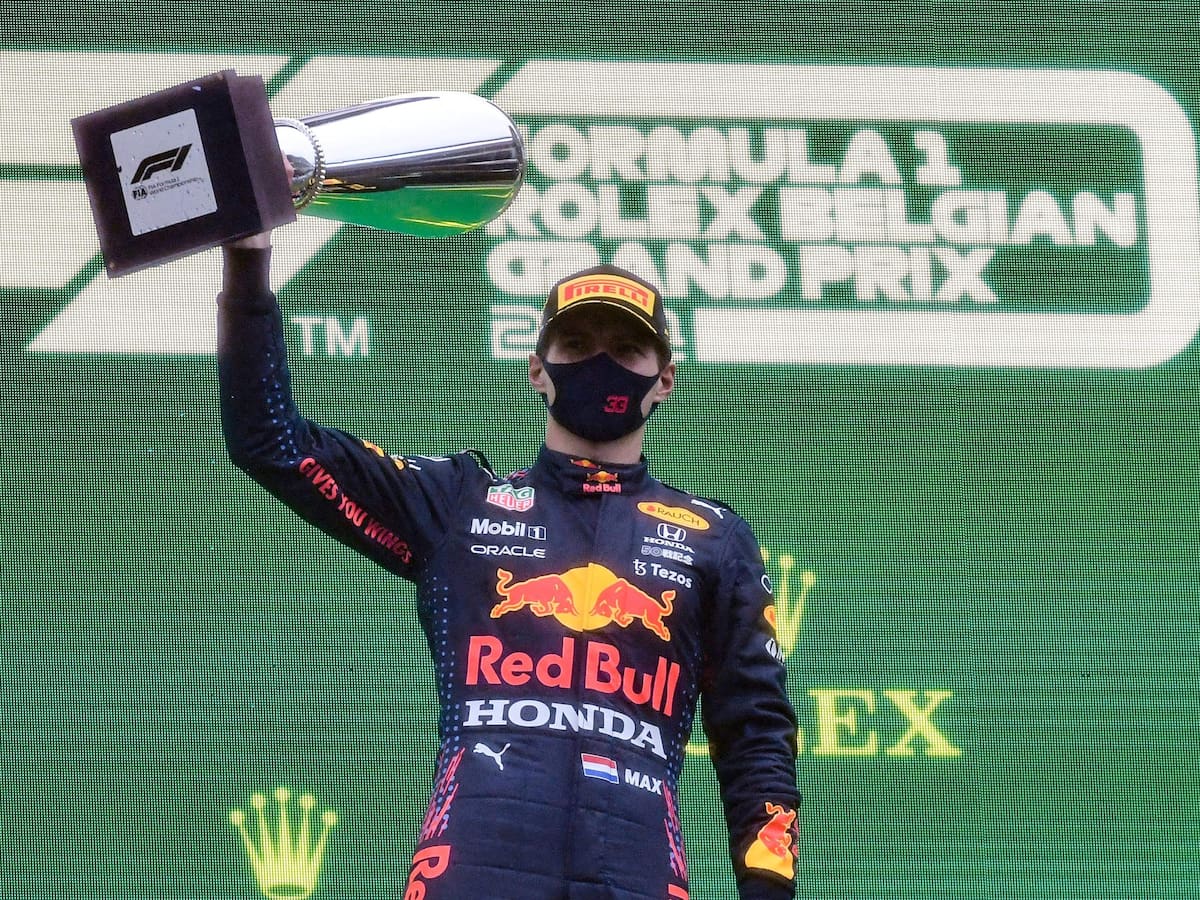 Fórmula 1: la lluvia arruinó el Gran Premio de Bélgica que terminó de manera anticipada con Verstappen como ganador