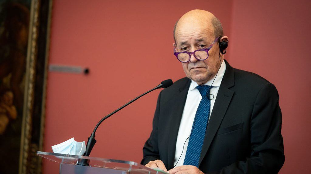 Jean-Yves Le Drian, ministro de Exteriores de Francia. Getty Images