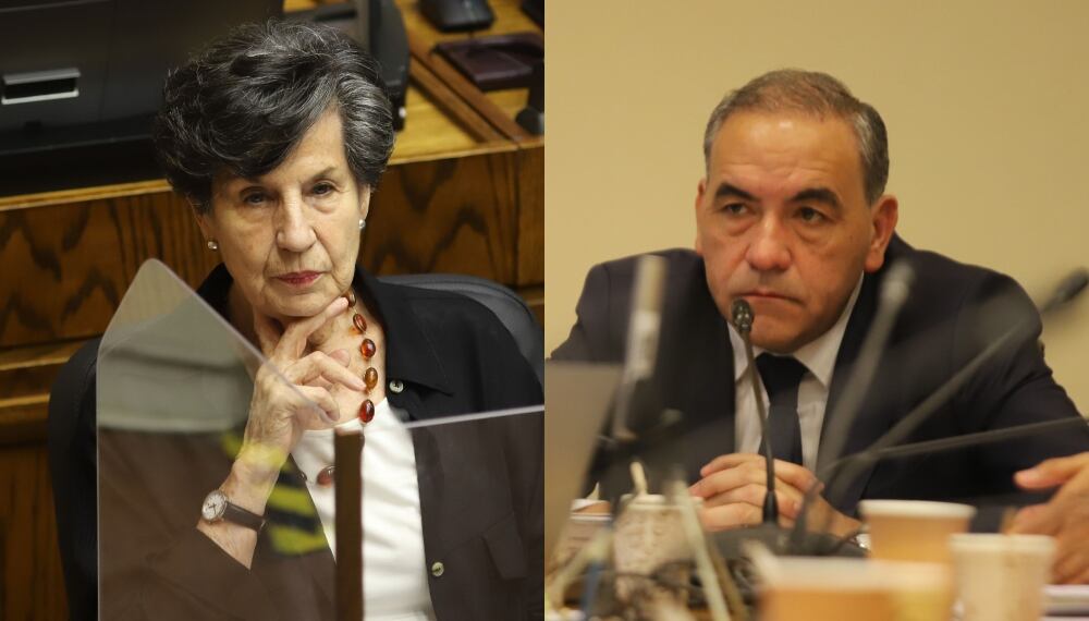 Agencia Uno | Los senadores del PS Isabel Allende Bussi y Fidel Espinoza