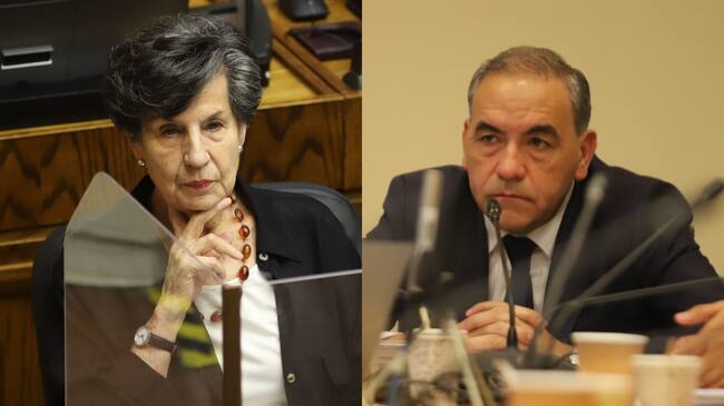 Agencia Uno | Los senadores del PS Isabel Allende Bussi y Fidel Espinoza