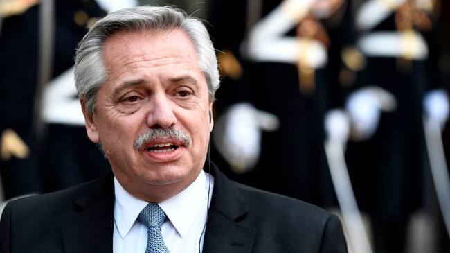 El mandatario argentino Alberto Fernández