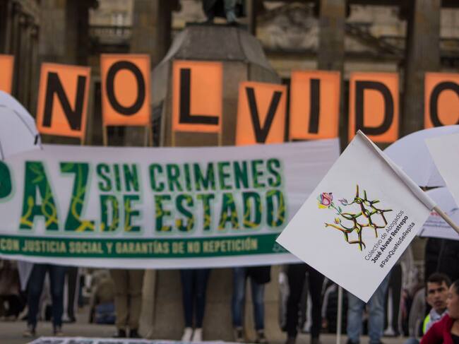 Las víctimas de los crímenes del estado piden justicia en Colombia