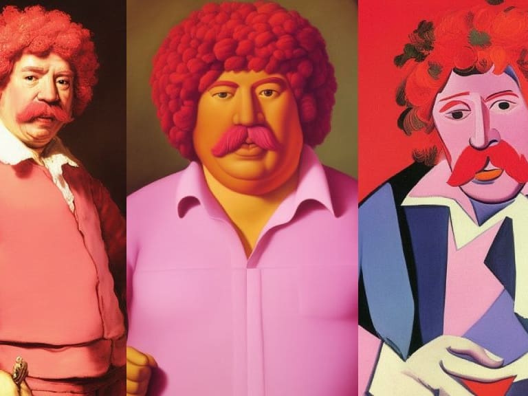 El Multiverso del Profesor Rossa: artista chileno utilizó inteligencia artificial y creó decenas de retratos del personaje