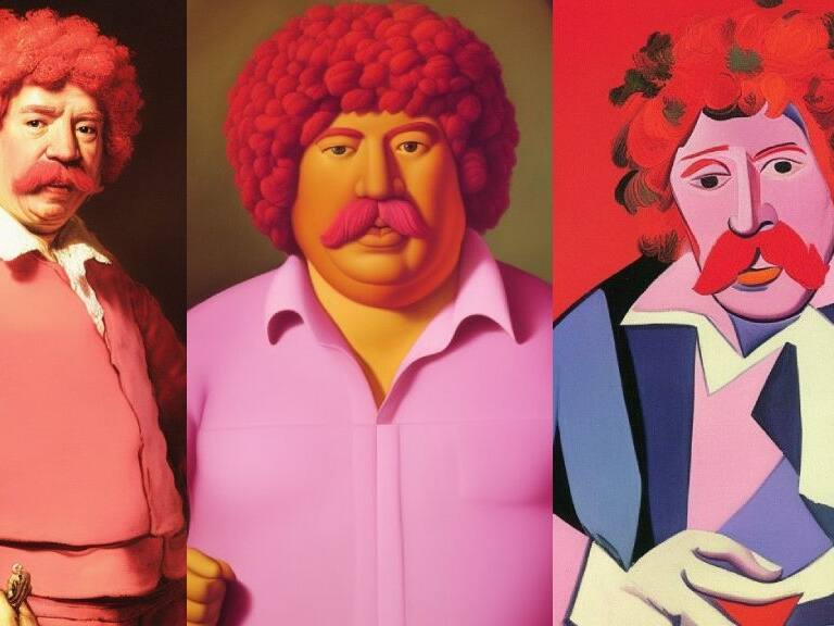 El Multiverso del Profesor Rossa: artista chileno utilizó inteligencia artificial y creó decenas de retratos del personaje