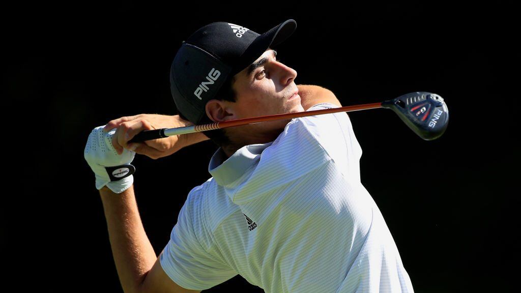 SILVIS, ILLINOIS - JULY 12: Joaquin Niemann of Chile plays his shot from the 13th tee during the second round of the John Deere Classic Austen Truslow TPC Deere Run on July 12, 2019 in Silvis, Illinois. (Photo by Andy Lyons/Getty Images)