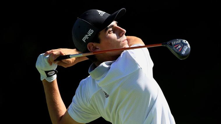SILVIS, ILLINOIS - JULY 12: Joaquin Niemann of Chile plays his shot from the 13th tee during the second round of the John Deere Classic Austen Truslow TPC Deere Run on July 12, 2019 in Silvis, Illinois. (Photo by Andy Lyons/Getty Images)