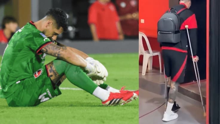 Gabriel Arias sale lesionado y genera dudas en Newell’s Old Boys