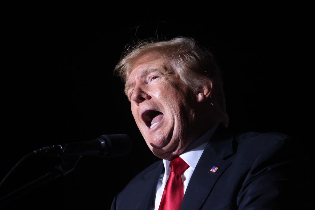 El republicano Donald Trump en un acto en Iowa