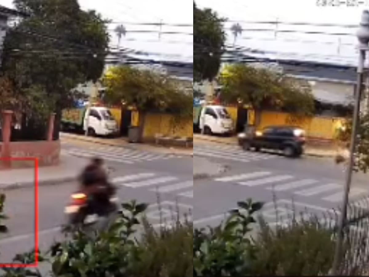 Habría intentado robar previamente: supuesto motochorro queda en riesgo vital tras chocar con auto