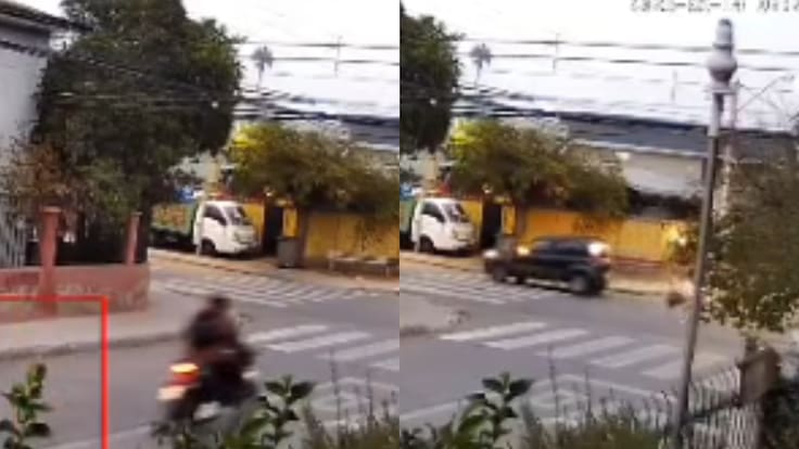 Habría intentado robar previamente: supuesto motochorro queda en riesgo vital tras chocar con auto