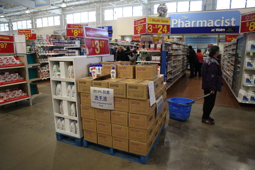 Imagen de la sección de farmacia de la cadena Walmart