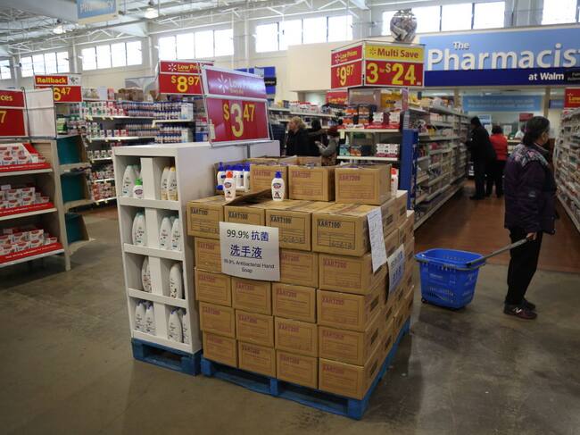 Imagen de la sección de farmacia de la cadena Walmart