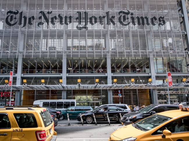 El edificio del periódico The New York Times