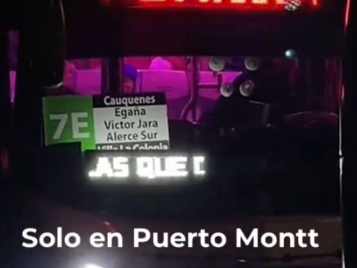 “Las que den el...”: el cuestionable mensaje de una micro de Puerto Montt y que provocó un debate en redes