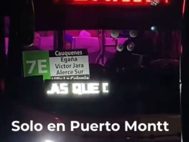 “Las que den el...”: el cuestionable mensaje de una micro de Puerto Montt y que provocó un debate en redes