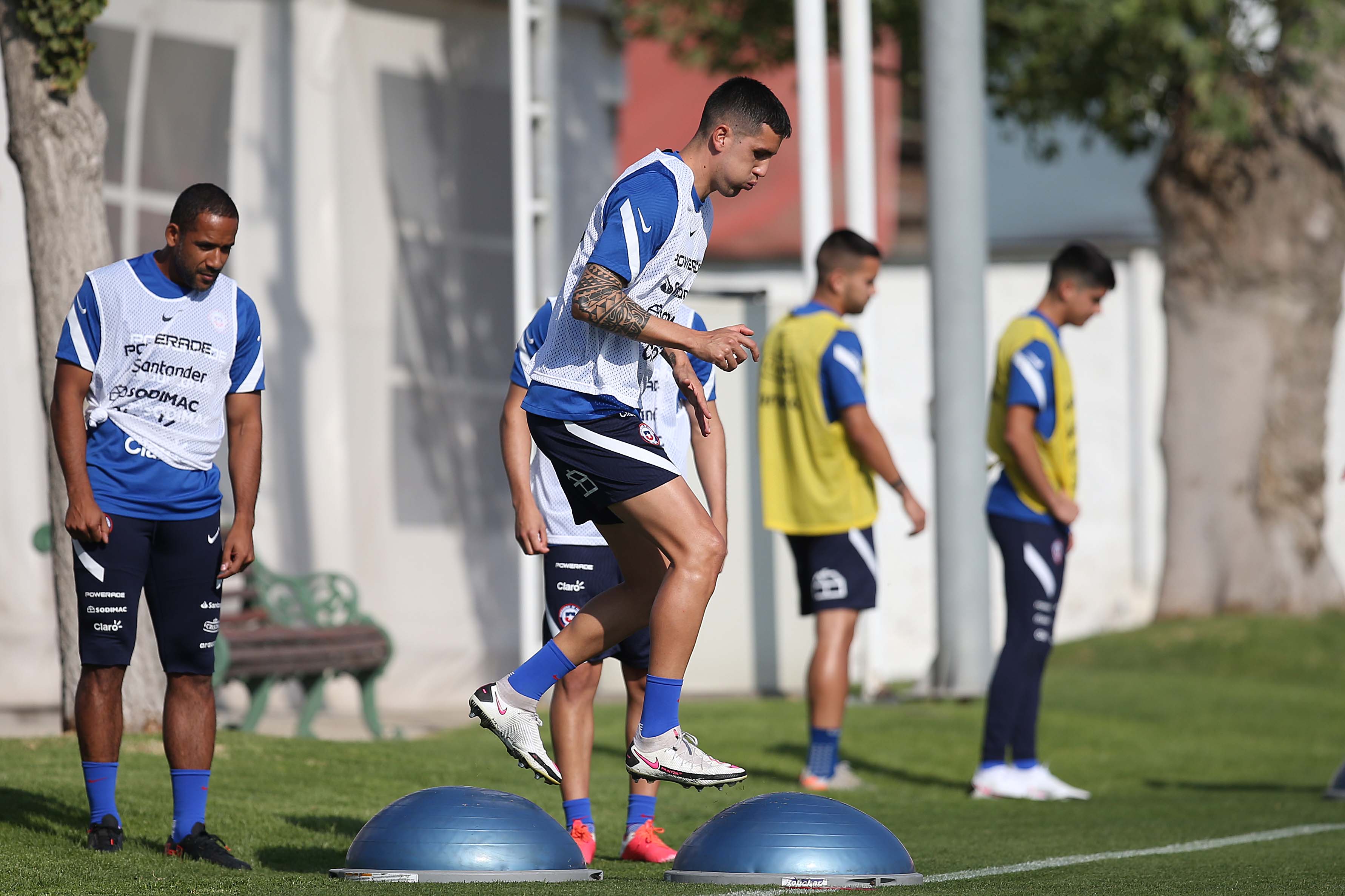 El entrenamiento de «La Roja» de esta jornada. Foto: Carlos Parra / ANFP