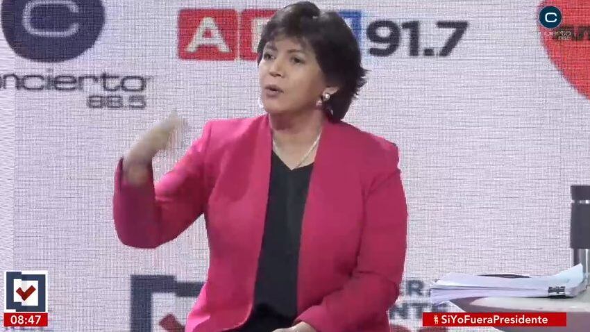 Yasna Provoste por Carabineros en debate si yo fuera presidente