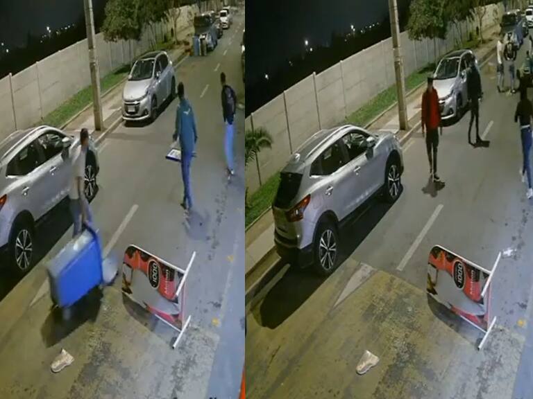 Con carteles y tarros de basura: vecinos arman barricada para evitar portonazo en San Bernardo