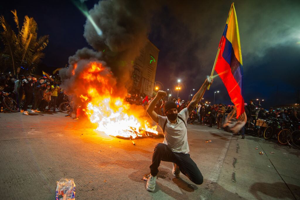 Manifestaciones contra el gobierno de Iván Duque en la ciudad de Bogotá