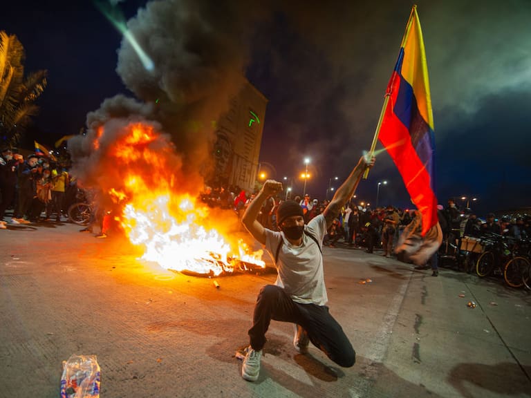 Manifestaciones contra el gobierno de Iván Duque en la ciudad de Bogotá