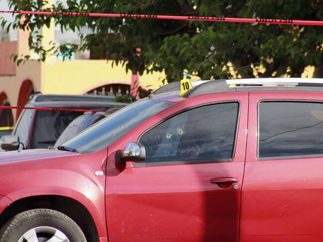 El vehículo donde fue asesinada la periodista Miroslava Breach en 2017