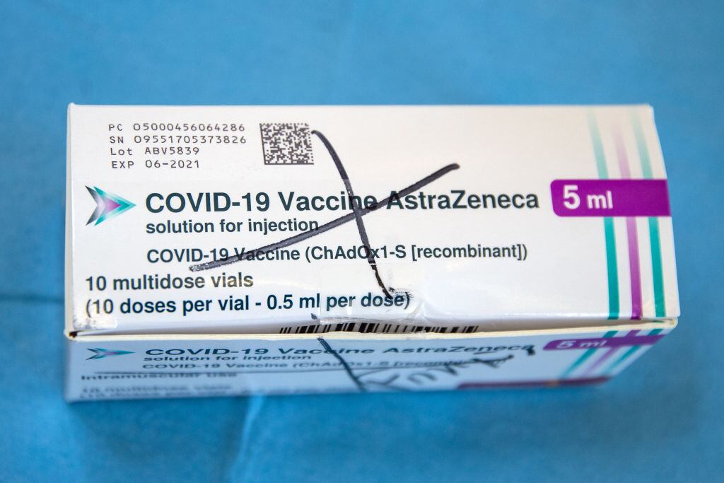 Una dosis rechazada de la vacuna contra el Covid-19 de la británica AstraZeneca