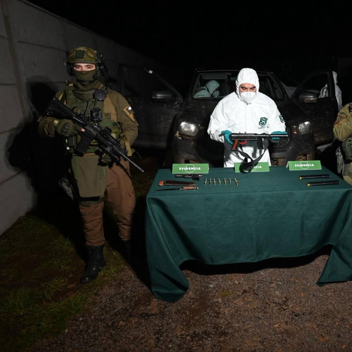 Operativo en Temucuicui: recuperan armamento y vehículo vinculados a recientes ataques contra Carabineros