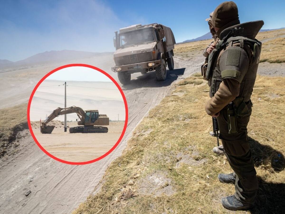“Escudo Fronterizo”: maquinaria ya se encuentra desplegada en la frontera de Chile-Perú para iniciar trabajos