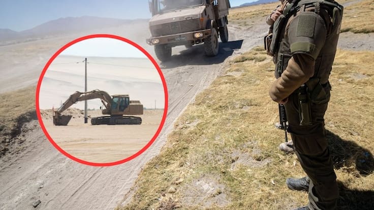 “Escudo Fronterizo”: maquinaria ya se encuentra desplegada en la frontera de Chile-Perú para iniciar trabajos