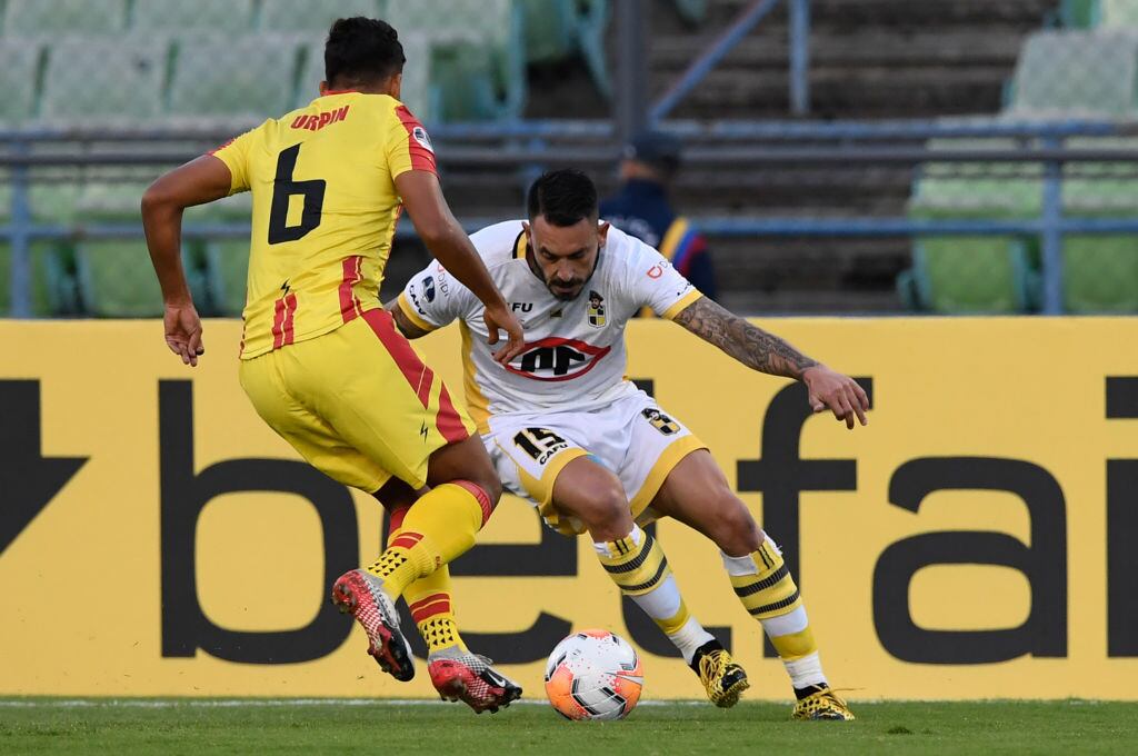 Mauricio Pinilla con Coquimbo Unido en la Copa Sudamericana