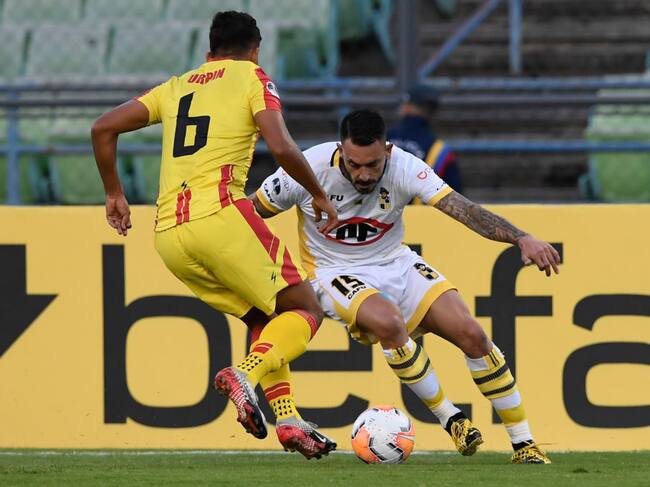Mauricio Pinilla con Coquimbo Unido en la Copa Sudamericana