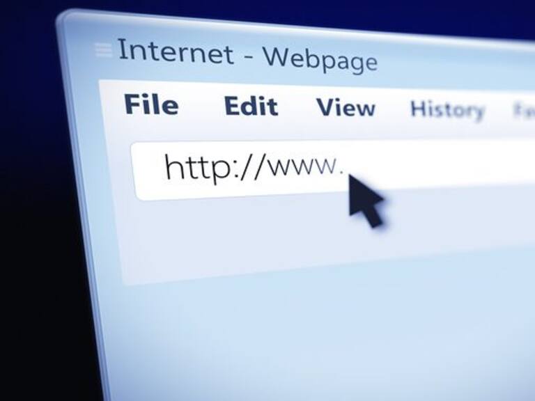 Webpage on Computer Monitor