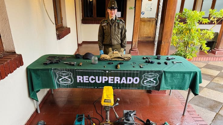 Hallazgo de taller clandestino de armas en Peñalolén