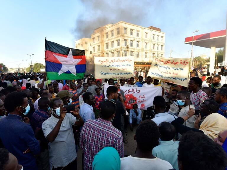 Protestas contra el golpe de estado en Sudán